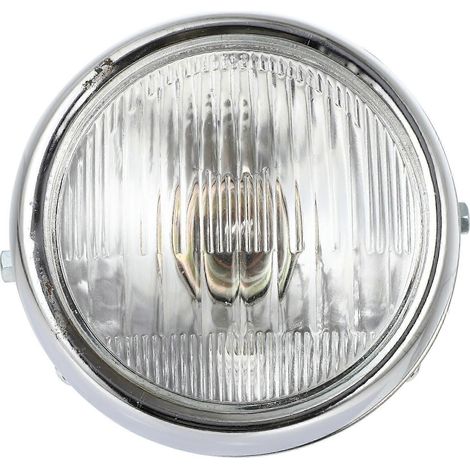 Phare de moto rond en fer et verre, étanche, faisceau lumineux, 1 pièce (1/3)