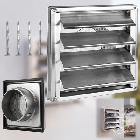 Grille de Ventilation Acier Inoxydable: avec Moustiquaire Grille (1/5)