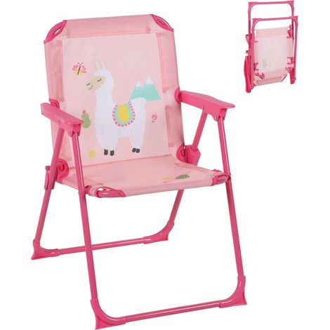 Silla de camping plegable para niños con motivo de animales