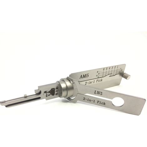 Ensemble d'outils à main de jauges 2 en 1, serrurier professionnel Portable précis pour la réparation automobile LW5 (1/5)