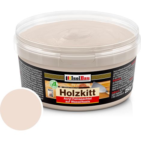 Holzkitt Spachtelmasse Holzspachtelmasse Innen Außen 250g Buche Hell ( Nr. 5 ) (1/5)