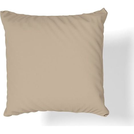 Taie d'oreiller en jersey 40x40 beige foncé