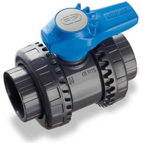 PVC-Druckkugelhahn FF zum Kleben Ø25
