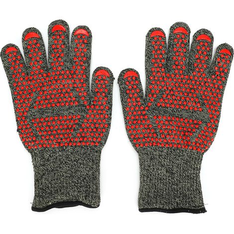 Gants résistants à 800°C, ignifuges, protection des mains pour barbecue et four à micro-ondes (1/5)