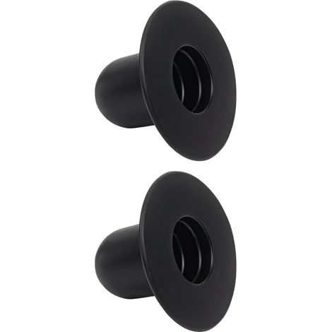 Lot de 2 bouchons d'étanchéité de rechange pour piscine hors-sol - Pour pompe de filtration - Bouchon de trou de tamis pour piscine - Noir (1/5)