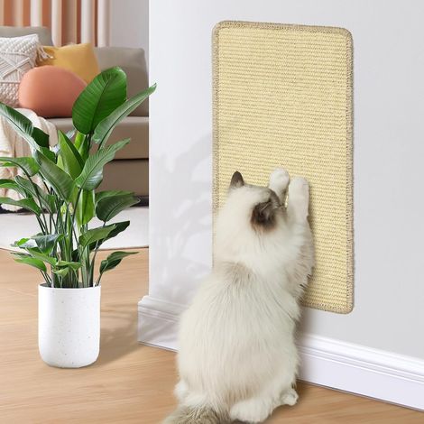 Rascador para gatos, poste de sisal de 60 x 30 cm, para esquinas, protección antigarras para sofás, esquinas y muebles (1 unidad) (1/5)
