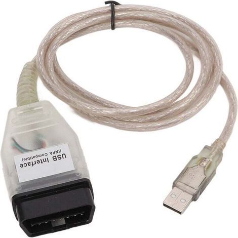 Interface de diagnostic OBD2 K+DCAN USB pour BMW Série 3 (E46, E83, E90) – inclut câble et CD logiciel (1/4)