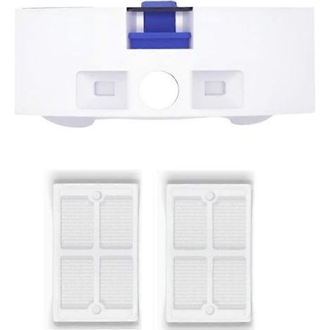1 Bac à eaux usées, Double joint, Filtre anti-obstruction, Plastique, Pour ECOVACS T80 Omni X9 PRO (1/5)