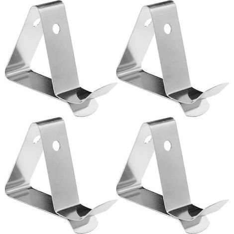 Support de thermomètre en acier inoxydable de qualité alimentaire (4 pièces) avec pince pour sonde (Type 3)-Silver (1/3)
