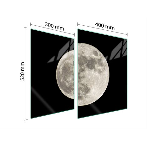 PLACA PROTECTORA DE VIDRIO PARA ESTUFA 70x52 LUNA (1/5)