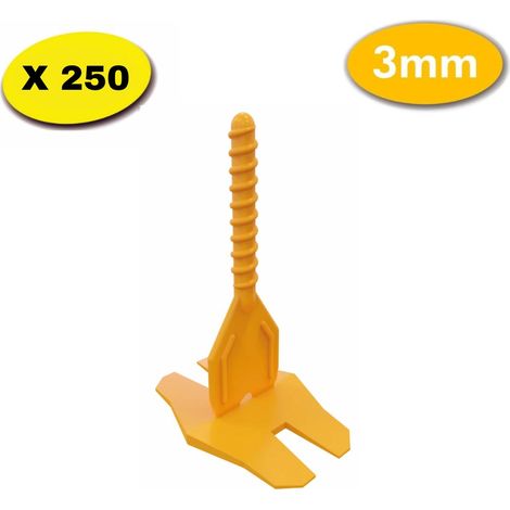 250 croisillons autonivelants LEVEL FIT 3 mm - Pose carrelage 2 à 22 mm – SHAFFER PRO (1/3)