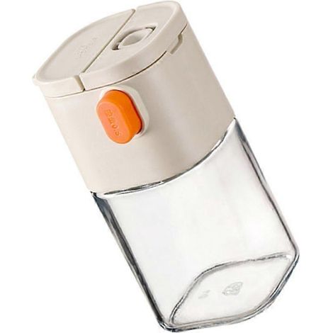 Pot à épices doseur ajustable en verre transparent pour la cuisine (1/5)