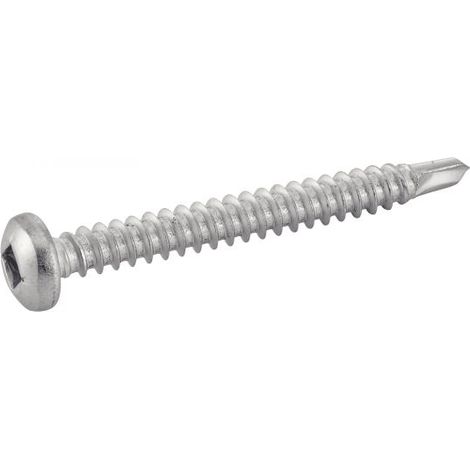 Vis autoperceuse inox A2 Tête cylindrique empreinte carrée 4.2x13 mm en boîte de 200 - ACTON