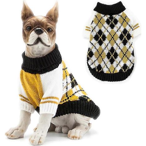 Suéter de invierno para perros, ropa de moda con diamantes para mascotas. (1/5)