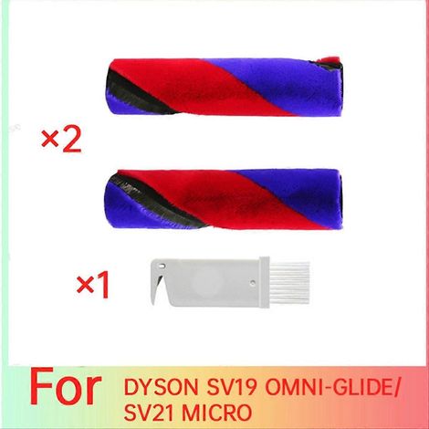 Set mit 2 Hauptbürsten für die Staubsauger SV19 OMNI-GLIDE/SV21 MICRO: Doppelwalzenbürste aus weichem Samt (1/5)