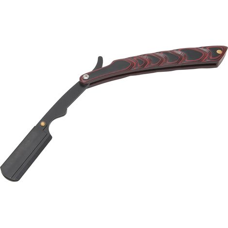 Rasoir droit homme acier inoxydable rétro pliant, sans lame, coupe classique, rasage traditionnel, outil barber professionnel (1/5)