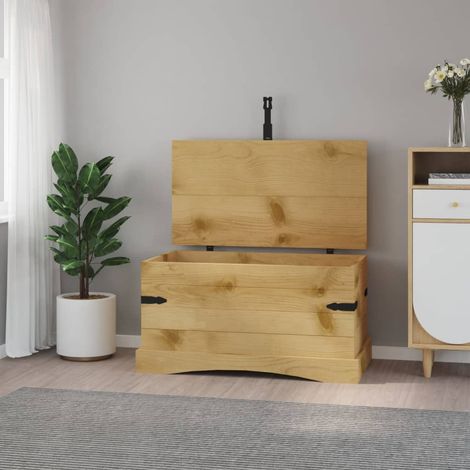 Coffre de rangement Jardin,Commode Bac de rangement Pin mexicain Gamme Corona 91x49,5x47 cm -BV89430 (1/5)