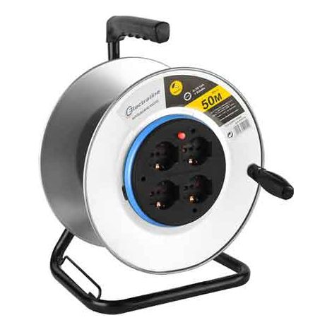 AVVOLGICAVO DOMESTICO CON CAVALLETTO SENZA CAVO 50 mt - ELECTRALINE