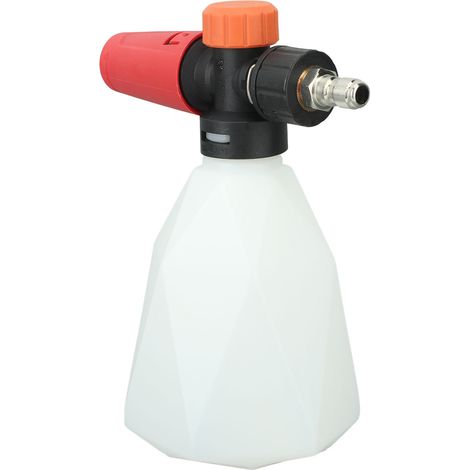 Pulvérisateur de mousse pour voiture 500 ml, pistolet à mousse portable haute pression avec raccord rapide 1/4 pouce pour le lavage de voiture et de jardin (forme losange). (1/5)