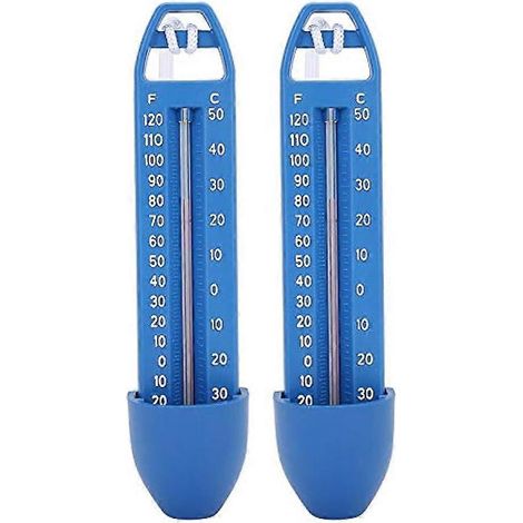 Deux thermomètres de piscine dans un seul emballage. Accessoires de piscine faciles à utiliser, adaptés aux piscines intérieures et extérieures, aux spas et aux saunas. (1/5)