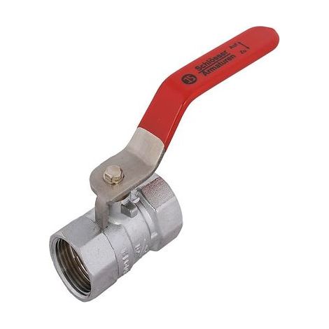 JS KUGELHAHN,SCHWER,RED.DG,DN32   11/4,68MM,EDELST-GR.ROT,MATT CHR.