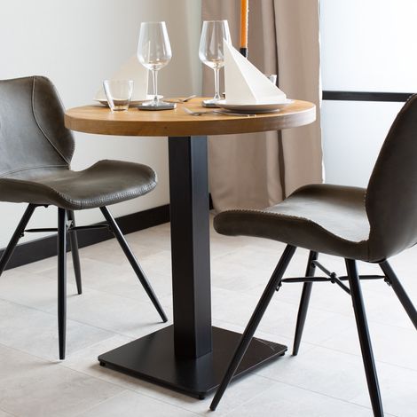 Bistrotisch Mangoholz Rund (1/5)