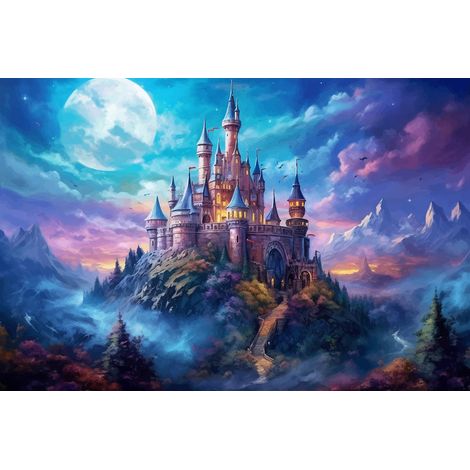 Papier peint panoramique Enfants - Château Enchanté - 130 cm x 87 cm (1/2)