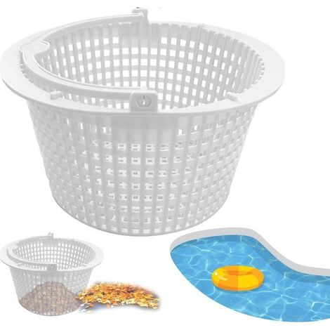 Panier de piscine - Tamis pour écumeur - Nettoyage de piscine - Matériau ABS durable - 25 x 21,3 cm - Finition mate (1/5)