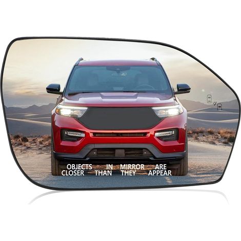 Rétroviseur droit LB5Z-17K707-B pour Ford Explorer 2020-2024, verre de rétroviseur chauffant avec fonction angle mort, sans fonction de gradation automatique (1/5)