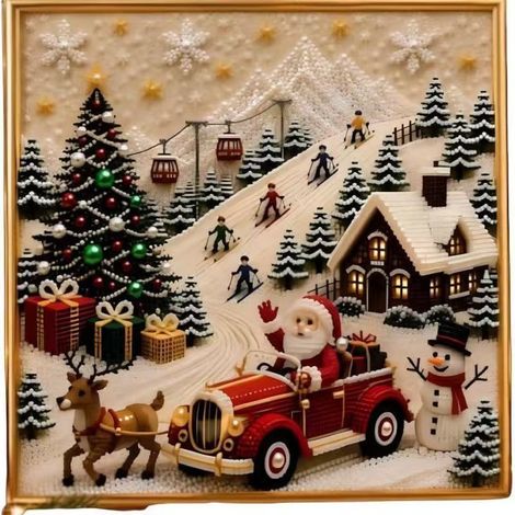 Innovative and stylish new Christmas Wall Art Kit - 3D Pearl Christmas Wall Decoration - C -
