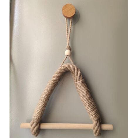 Porte-rouleau de papier toilette sans perçage - Style vintage - Pour WC et salle de bain - 60 cm (1/5)