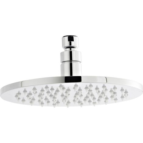 Nuie LED Round Fixed Shower Head 200mm Diameter - Chrome (1/5)
