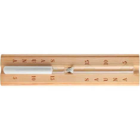 Sauna-Sanduhr aus Holz – 15-Minuten-Timer für Spa und Hammam – Dekoratives Accessoire