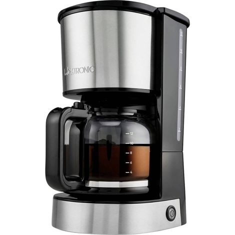Clatronic KA 3808 Macchina per il caffè acciaio inox Capacità tazze=12 Funzione mantenimento calore, Caraffa in vetro (1/5)