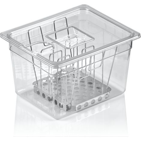 Mahlzeit Set Sous Vide, contenitore GN con coperchio e supporto  Supporto regolabile professionale