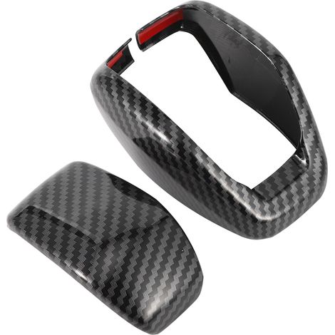 Manette de vitesse carbone 2 pièces, habillage décoratif pour Toyota RAV4 2020, style fibre de carbone, sans reflets brillants, transfert d'eau, garniture intérieure