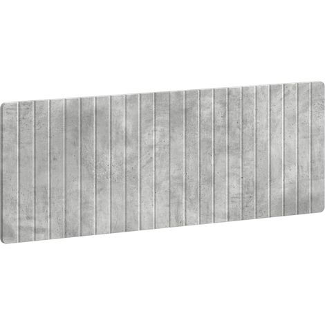 vidaXL Wall-Mounted Headboard ZWOLLE Concrete Grey Engineered Wood