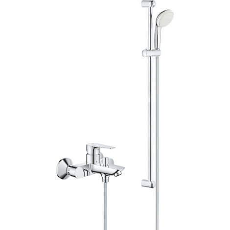 Tempesta 100 set de ducha completo 1 chorro + monomando baño/ducha, cromo (23914001-27925001) (1/5)