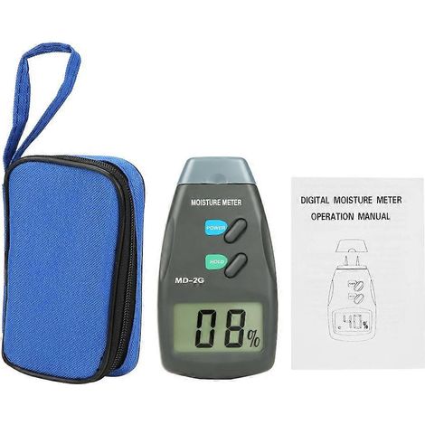 MD-2G LCD Digitales 2-Pin-Holzfeuchtemessgerät Detektor Holzhygrometer Feuchtigkeitstester