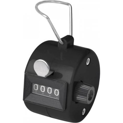 Compteur manuel, noir, 5,55,54,3 cm, 1 x compteur manuel à 4 chiffres en ABS pour événements sportifs. (1/5)