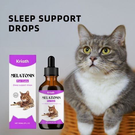 Pet cat body care drops, gentle formula for cat emotional well-being, nourishing and conditioning drops -- 60ml -- BIEMMEDUE (1/5)