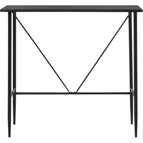 Maison Exclusive - Tavolo da Bar Nero 120x60x110 cm in MDF