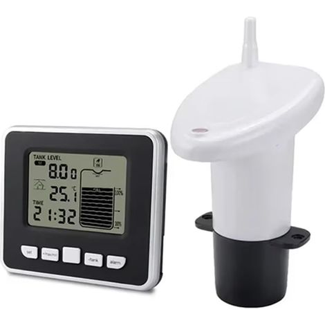 Indicateur de Niveau D'Eau Sans Capteur de Réservoir D'Eau Jauge de Niveau de Liquide Thermomètre Numérique Horloge Compteur de Niveau D'Eau (1/5)