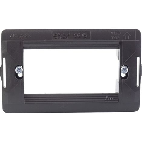 SUPPORTO INTERRUTTORI LIVING STANDARD A75 3 POSTI GRIGIO MAURER
