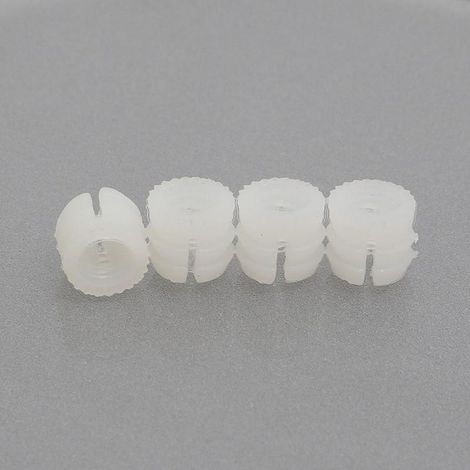 tuerca nylon expansible en tiras m6 d10-10 tiras de 12pzs. para taladro de 10mm. (caja 100)