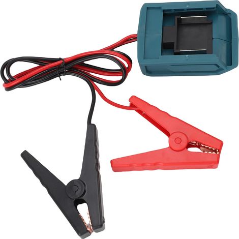 Ortviai Démarreur de Voiture Portable pour Batterie 18 V avec Pinces Crocodile – Adaptateur d’Urgence pour Outils Bosch Makita (1/5)