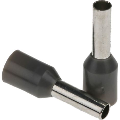 Embout à sertir 2.5mm², Gris, longueur 8mm