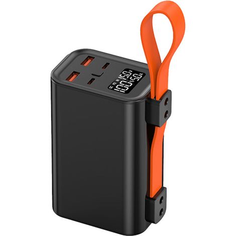 Power Bank LEOTEC LEPOW100W30K Negro 30000 mAh 100 W (20 Unidades) (1/2)