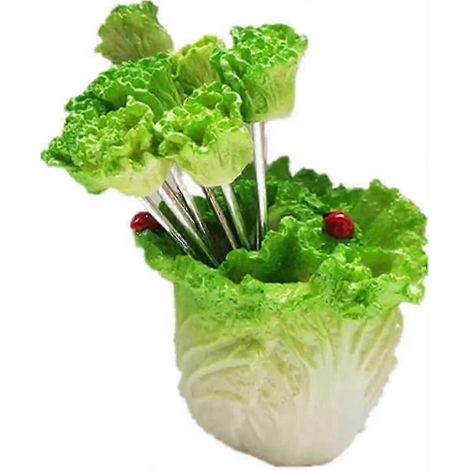 Ensemble de 6 fourchettes à fruits en acier inoxydable, fourchettes à apéritif, fourchettes à dessert, fourchettes à salade, belles fourchettes colorées (1/4)