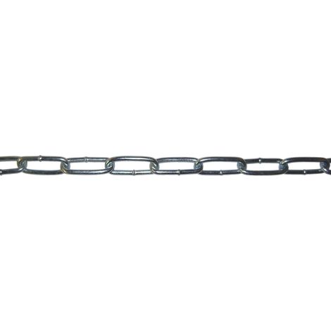 TOPCAR - Chaine droite zinguée d.5mm (35x10) - Vendue au mètre - 2042f - Ce produit de marque LEVAC est neuf.